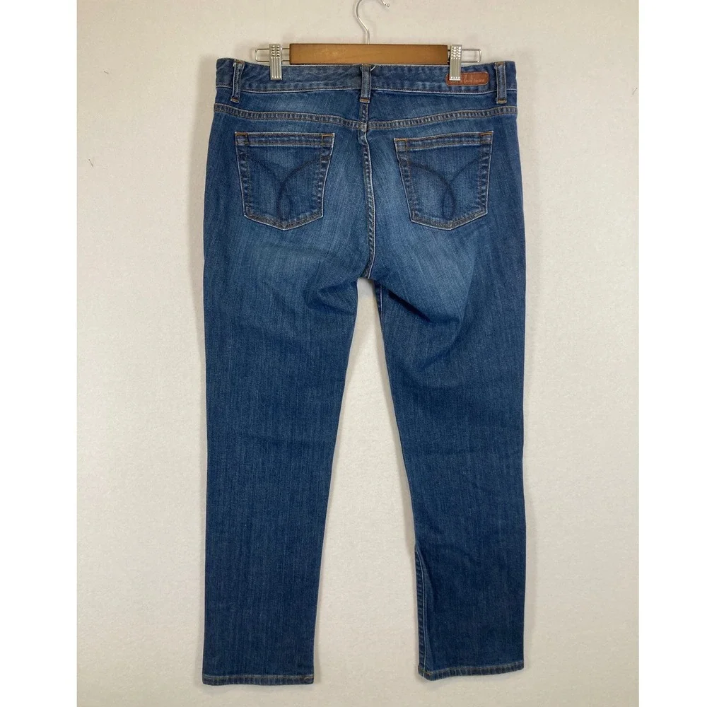 Classic Calvin Klein Jeans Womens 31/12 Blue Ultimate Skinny‎ Mid Rise Denim